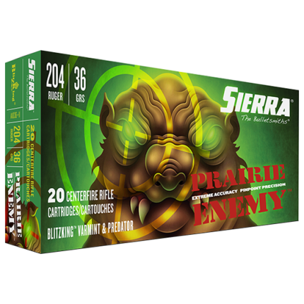 Sierra Prairie Enemy Ammunition 6.5 Creedmoor 105 Grain BlitzKing Polymer Tip Box of 20