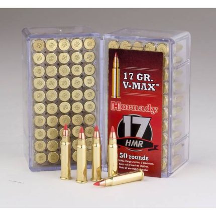 Hornady Varmint Express Ammunition 17 Hornady Magnum Rimfire (HMR) 17 Grain V-MAX