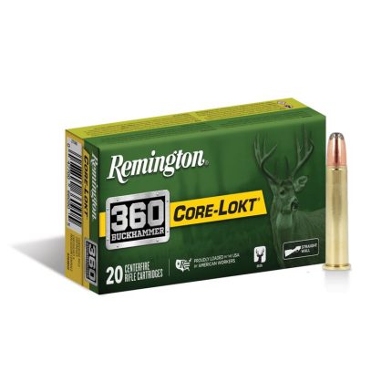 Remington Core-Lokt Ammunition 360 Buckhammer 200 Grain Jacketed Soft Point Box of 20