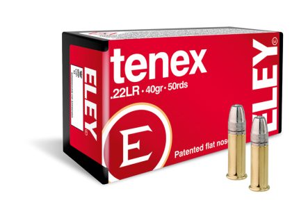 Eley Tenex EPS Ammunition 22 Long Rifle 40 Grain Lead Flat Nose